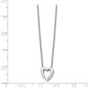 Necklace White Ice .02ct Diamond Heart - Image 3