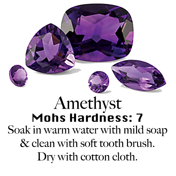 Amethyst Care Mohs Hardness 7