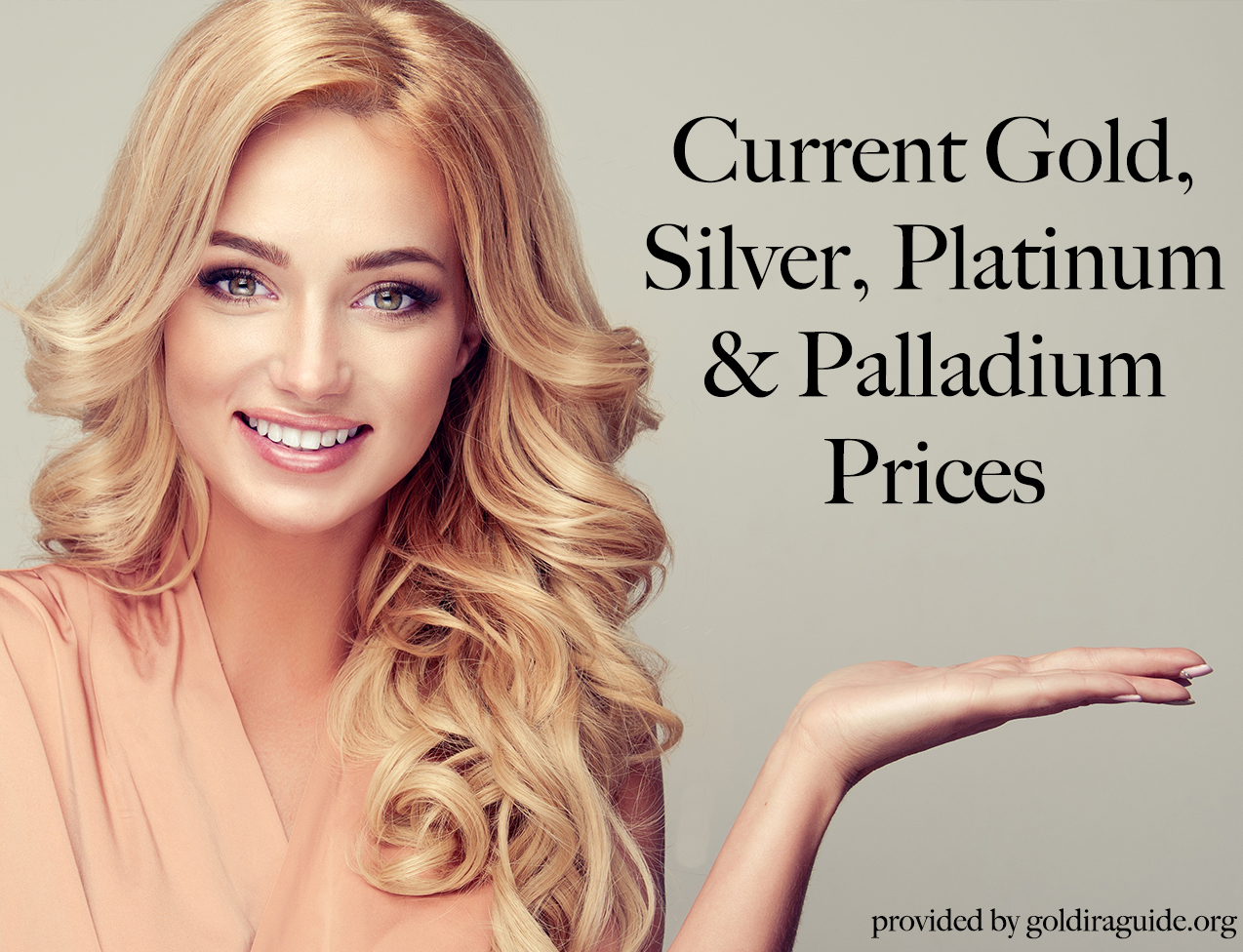Current gold, silver, platinum & palladium prices